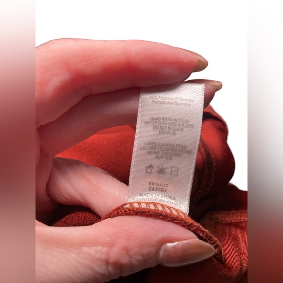 Bishop & Young Belted Rust Jumpsuit Size Medium - Picture 5 of 6